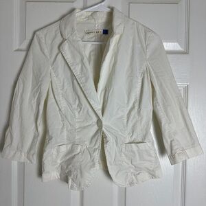 Smart Set White Y2K 2000s Business Office Old Money Cropped Blazer Junior 3